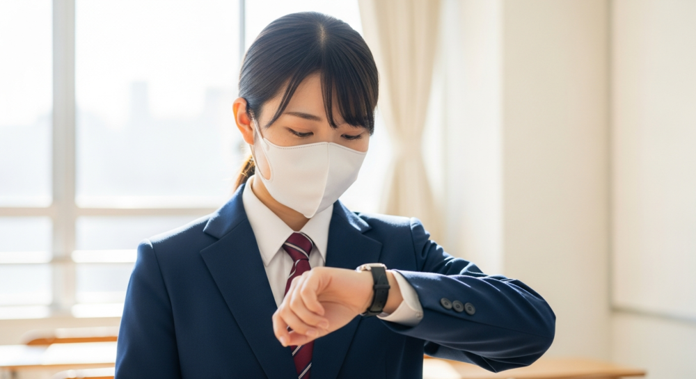 教育実習の1日のスケジュール例（中学校・高校）