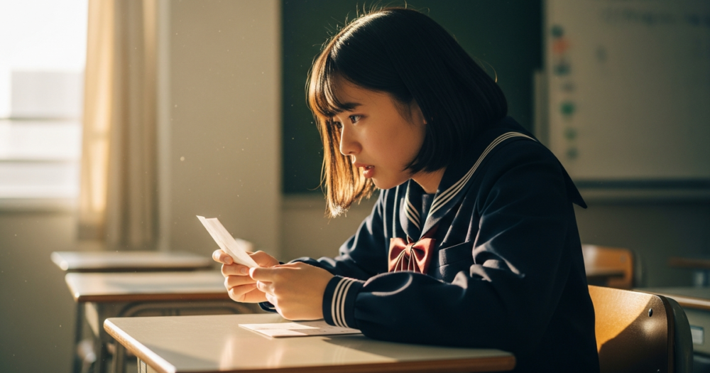 塾講師にラブレターを渡したいの解説イメージ