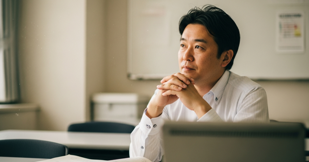 40代の塾講師が「このままでいいのか」と感じ始めているとき