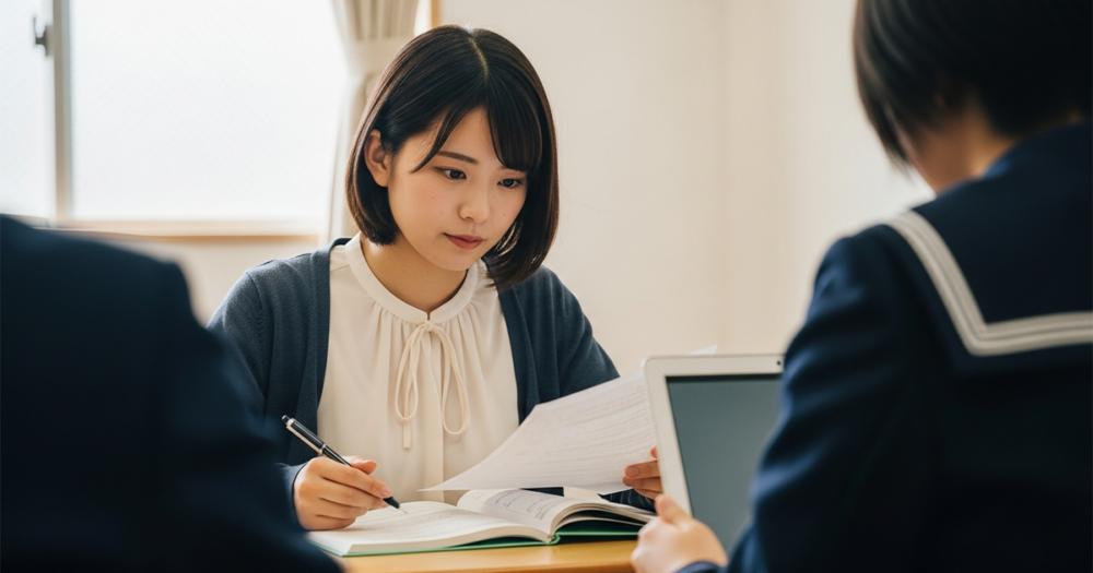 塾講師の仕事内容の解説イメージ