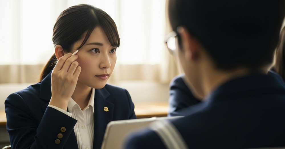 塾講師のメイク方法を5ステップで身につけていく