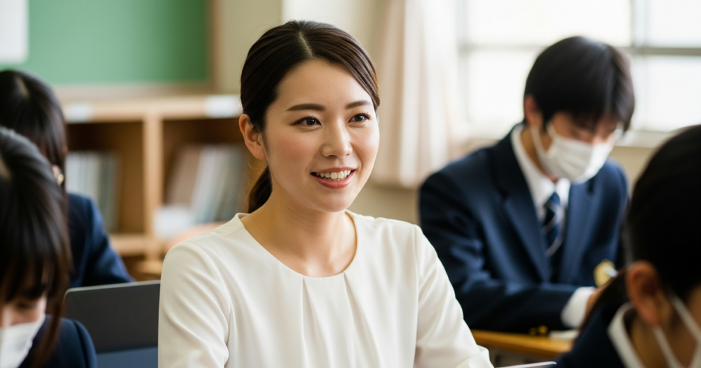 塾講師のメイク方法の解説イメージ